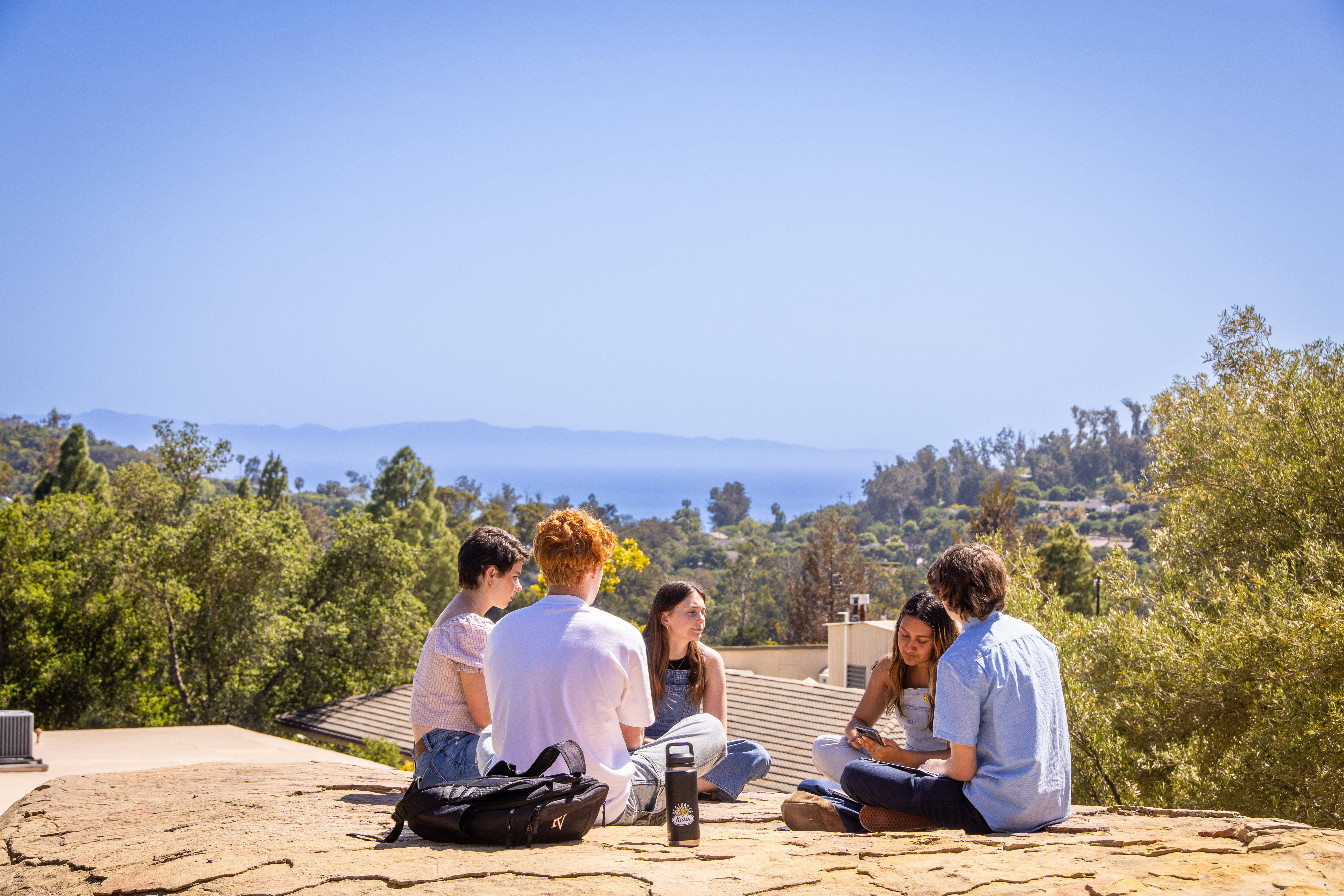 small group on westmont rock