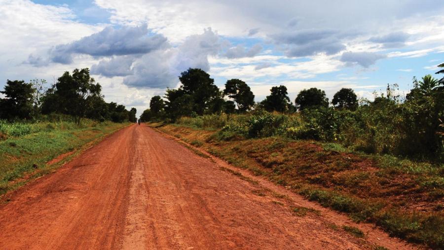 A road in Uganda 