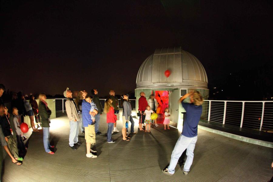 Keck Telescope at a public viewing event